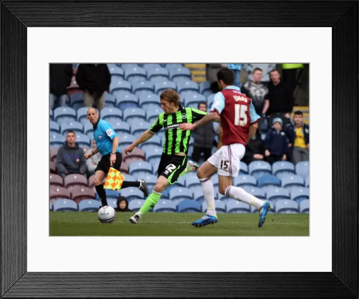Framed Print : Burnley vs. Brighton & Hove Albion: Craig Mackail-Smith Shoots in Npower Championship Match, April 2012 Framed Print : Burnley vs. Brighton & Hove Albion: Craig Mackail-Smith Shoots in Npower Championship Match, April 2012