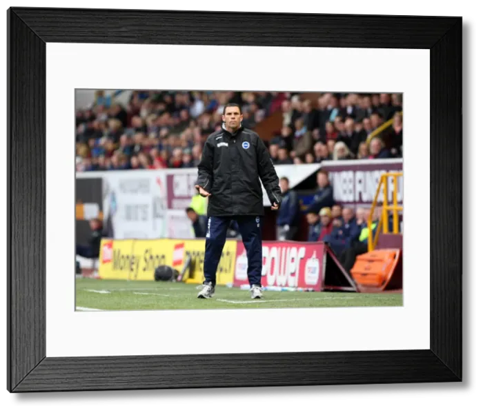 Framed Print : Gus Poyet Leads Brighton & Hove Albion at Turf Moor, Burnley (April 6, 2012) Framed Print : Gus Poyet Leads Brighton & Hove Albion at Turf Moor, Burnley (April 6, 2012)