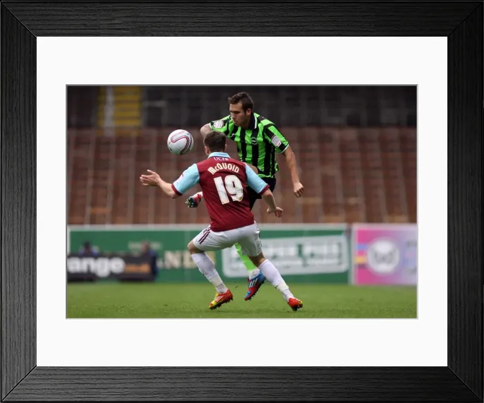 Framed Print : Joe Mattock: In Action Against Burnley, Npower Championship 2012 Framed Print : Joe Mattock: In Action Against Burnley, Npower Championship 2012