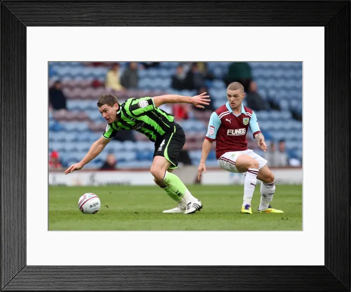 Framed Print : Sam Vokes in Action: Burnley vs. Brighton & Hove Albion, Npower Championship, April 6, 2012 Framed Print : Sam Vokes in Action: Burnley vs. Brighton & Hove Albion, Npower Championship, April 6, 2012