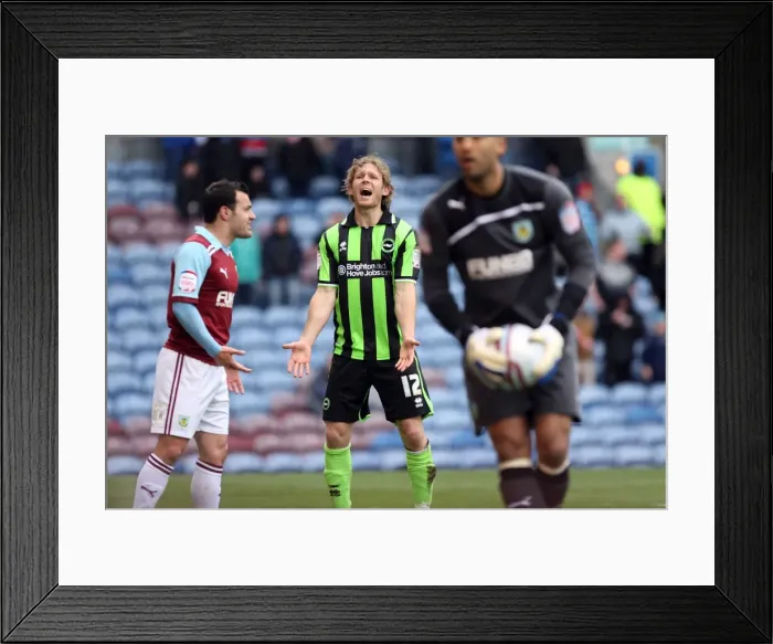 Framed Print : Brighton's Craig Mackail-Smith Scores Against Burnley in Championship Clash (06-04-12) Framed Print : Brighton's Craig Mackail-Smith Scores Against Burnley in Championship Clash (06-04-12)