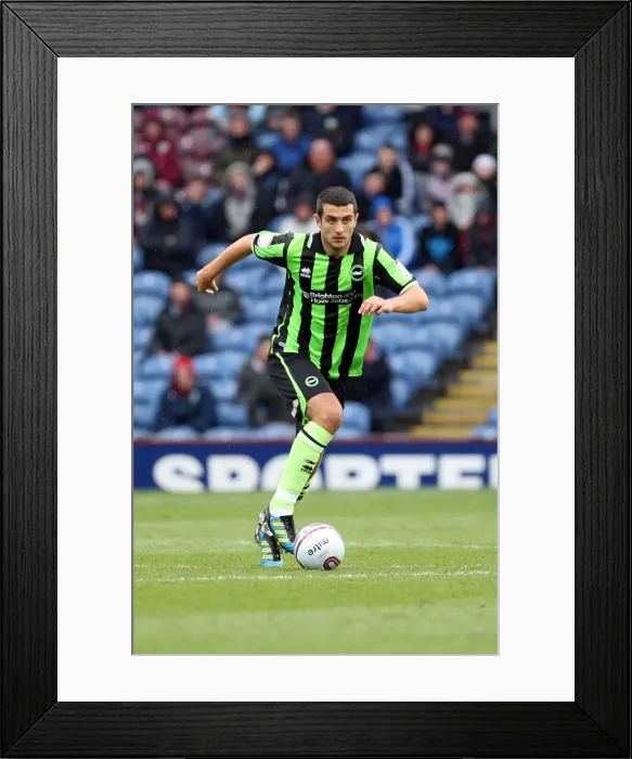 Framed Print : Gary Dicker in Action: Burnley vs. Brighton & Hove Albion, April 2012 Framed Print : Gary Dicker in Action: Burnley vs. Brighton & Hove Albion, April 2012