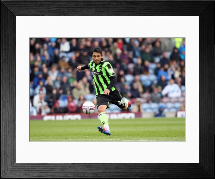 Framed Print : Gonzalo Jara Reyes in Action: Brighton & Hove Albion vs Burnley, April 2012 Framed Print : Gonzalo Jara Reyes in Action: Brighton & Hove Albion vs Burnley, April 2012