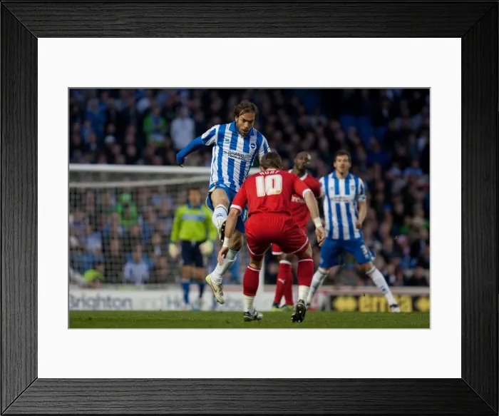 Framed Print : Inigo Calderon's Focus Amidst the Chaos: Brighton & Hove Albion vs Reading, April 10, 2012 Framed Print : Inigo Calderon's Focus Amidst the Chaos: Brighton & Hove Albion vs Reading, April 10, 2012