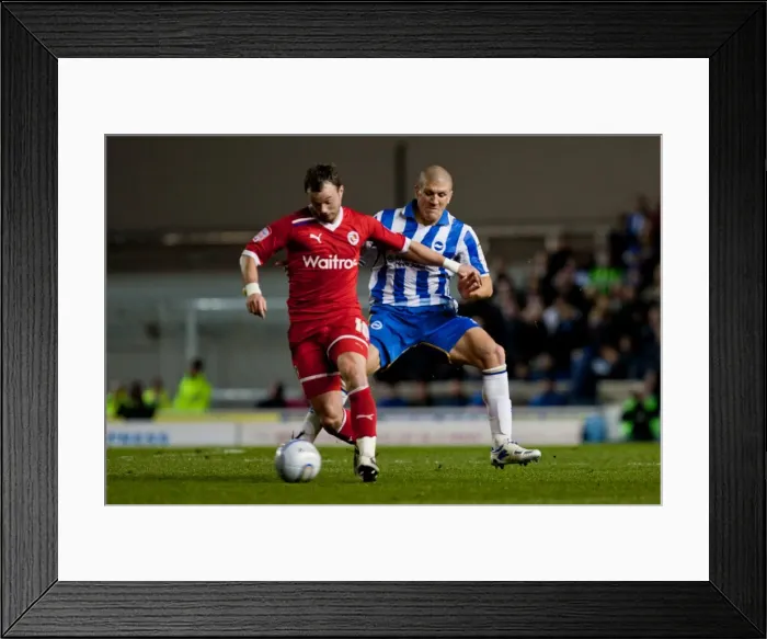 Framed Print : Intense Championship Clash: El-Abd vs. Hunt Tackle, Brighton & Hove Albion vs. Reading, April 2012 Framed Print : Intense Championship Clash: El-Abd vs. Hunt Tackle, Brighton & Hove Albion vs. Reading, April 2012