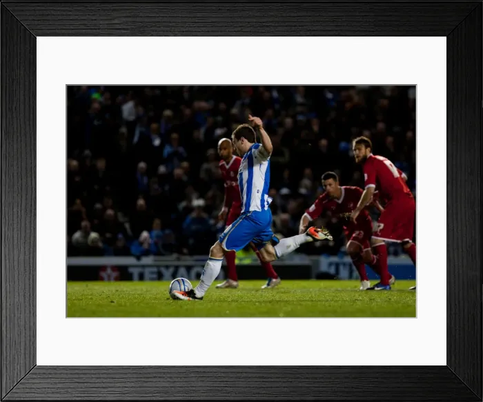 Framed Print : Ashley Barnes Penalty Saved by Federici: Brighton & Hove Albion vs. Reading, April 2012 Framed Print : Ashley Barnes Penalty Saved by Federici: Brighton & Hove Albion vs. Reading, April 2012