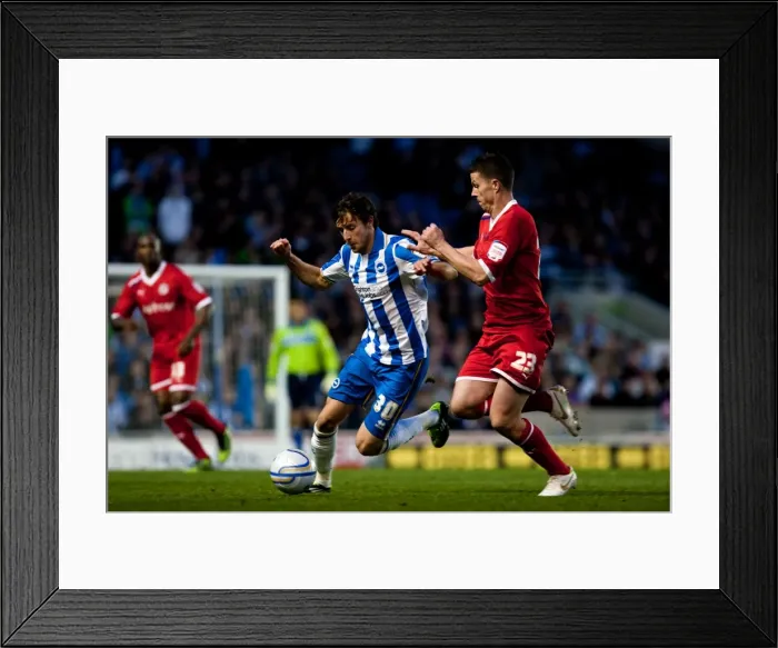 Framed Print : Will Buckley Scores Breathtaking Goal Past Ian Harte in Brighton & Hove Albion vs. Reading (April 2012) Framed Print : Will Buckley Scores Breathtaking Goal Past Ian Harte in Brighton & Hove Albion vs. Reading (April 2012)