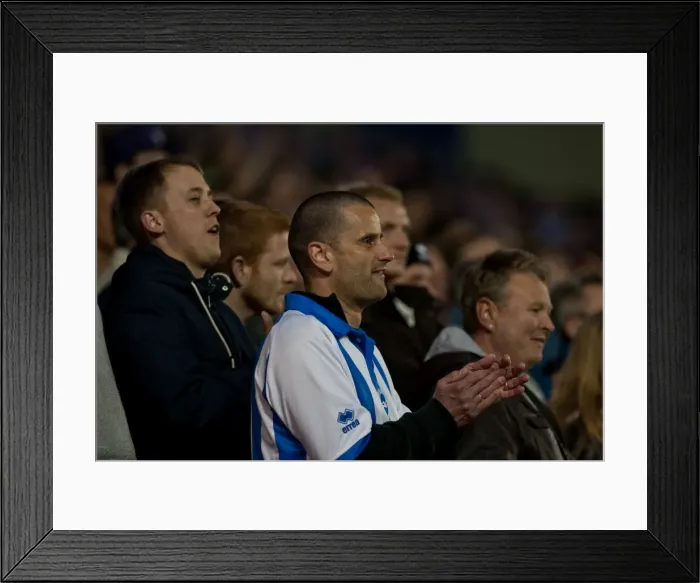 Framed Print : Brighton & Hove Albion FC: North Stand Fans in Full Swing during the Championship Match against Reading (April 10, 2012) Framed Print : Brighton & Hove Albion FC: North Stand Fans in Full Swing during the Championship Match against Reading (April 10, 2012)