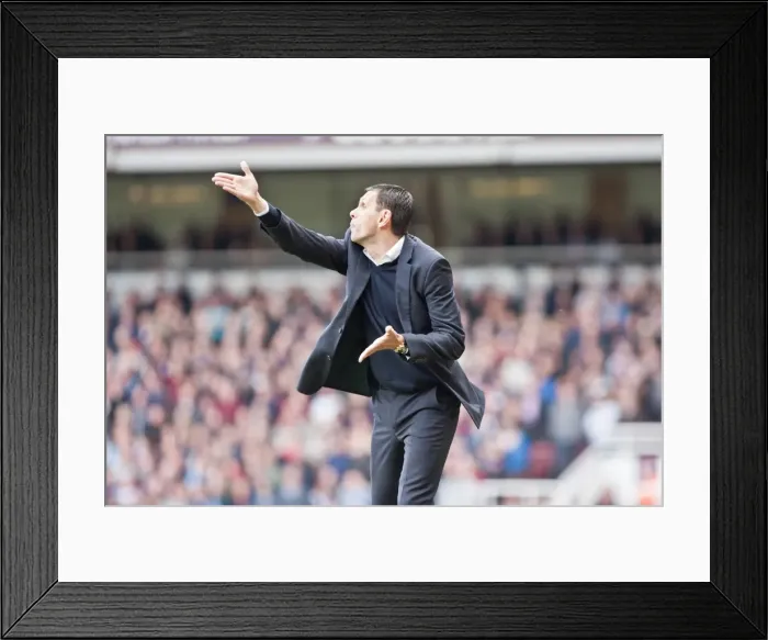 Framed Print : Gus Poyet Leads Brighton & Hove Albion in Npower Championship Clash Against West Ham United, April 14, 2012 Framed Print : Gus Poyet Leads Brighton & Hove Albion in Npower Championship Clash Against West Ham United, April 14, 2012