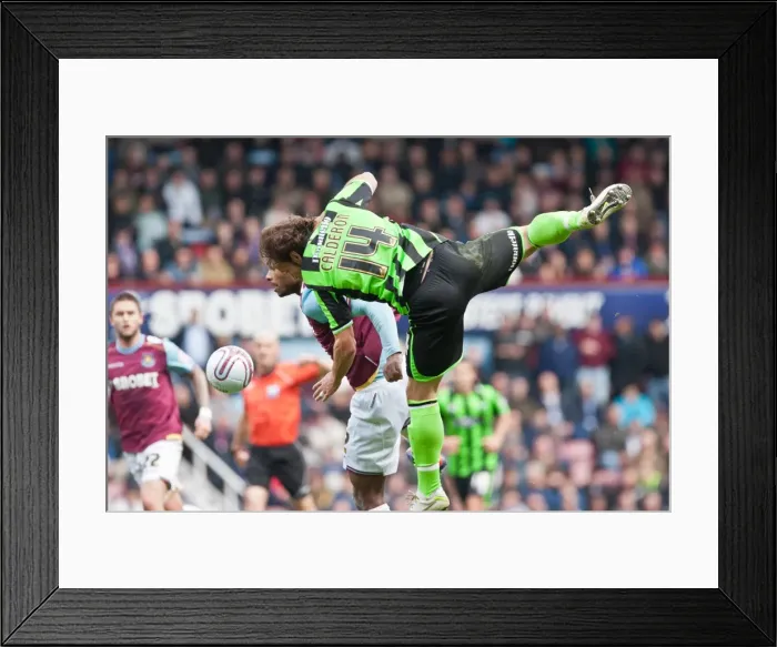 Framed Print : Defensive Battle: Inigo Calderon's Header in West Ham Utd vs. Brighton & Hove Albion, Npower Championship, 2012 Framed Print : Defensive Battle: Inigo Calderon's Header in West Ham Utd vs. Brighton & Hove Albion, Npower Championship, 2012