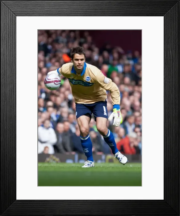 Framed Print : Brighton & Hove Albion's Peter Brezovan Faces Off Against West Ham United in Npower Championship Clash (14-04-2012) Framed Print : Brighton & Hove Albion's Peter Brezovan Faces Off Against West Ham United in Npower Championship Clash (14-04-2012)