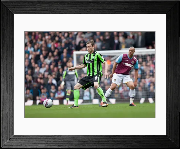 Framed Print : Ashley Barnes: In Action Against West Ham United, April 2012 (NPower Championship) Framed Print : Ashley Barnes: In Action Against West Ham United, April 2012 (NPower Championship)