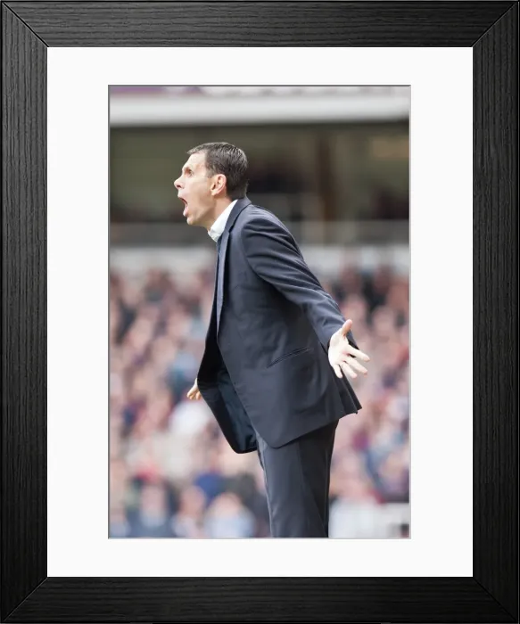 Framed Print : Gus Poyet Leads Brighton & Hove Albion in Championship Clash at Upton Park Against West Ham United (14th April 2012) Framed Print : Gus Poyet Leads Brighton & Hove Albion in Championship Clash at Upton Park Against West Ham United (14th April 2012)