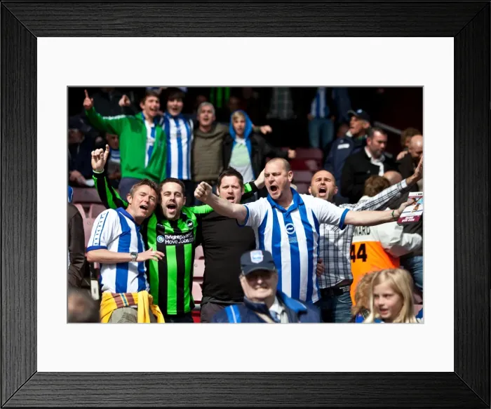 Framed Print : Brighton & Hove Albion vs. West Ham United (Away) - A Retrospective of the 2011-12 Season: 14-04-2012 Framed Print : Brighton & Hove Albion vs. West Ham United (Away) - A Retrospective of the 2011-12 Season: 14-04-2012