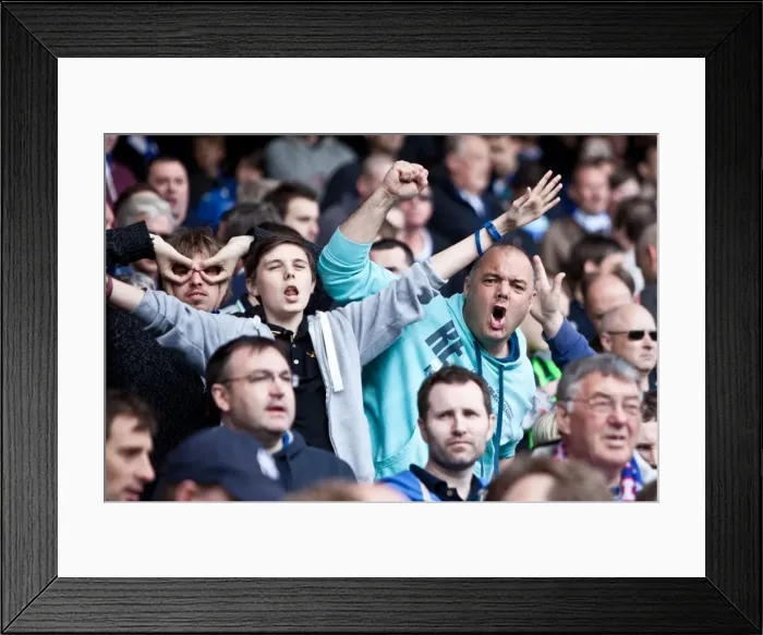 Framed Print : The Away Battle: Brighton & Hove Albion vs. West Ham United - April 14, 2012 (Season 2011-12) Framed Print : The Away Battle: Brighton & Hove Albion vs. West Ham United - April 14, 2012 (Season 2011-12)