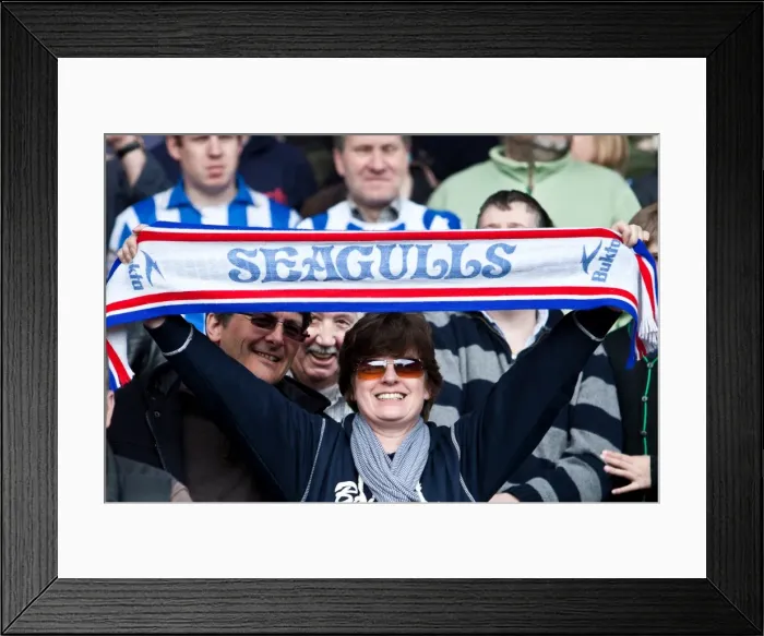 Framed Print : Brighton And Hove Albion Past Seasons: Season 2011-12: 2011-12 Away Games: West Ham United - 14-04-2012