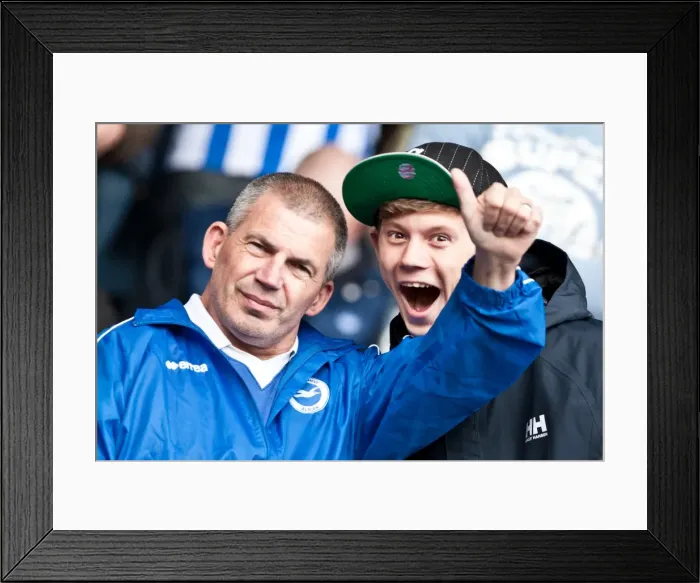 Framed Print : West Ham United's Victory Over Brighton & Hove Albion: 1-0 Triumph on April 14, 2012