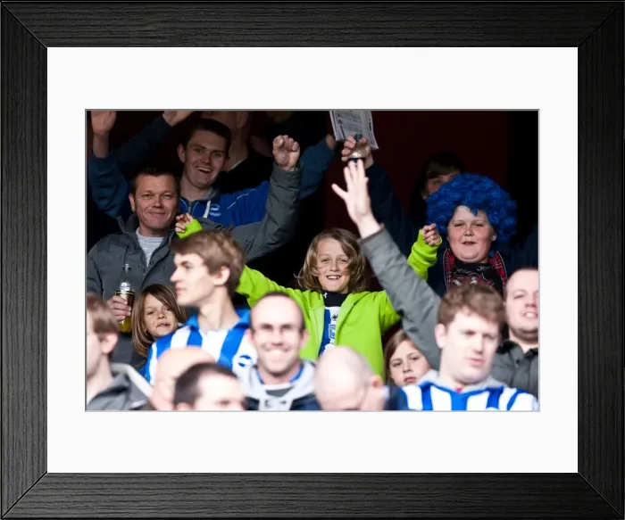 Framed Print : Brighton & Hove Albion vs. West Ham United: 2011-12 Season Away Game Highlights - April 14, 2012