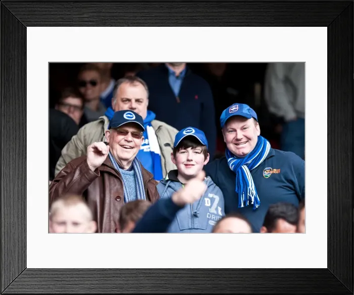 Framed Print : Brighton & Hove Albion vs. West Ham United (Away) - A 2011-12 Season Flashback: April 14, 2012