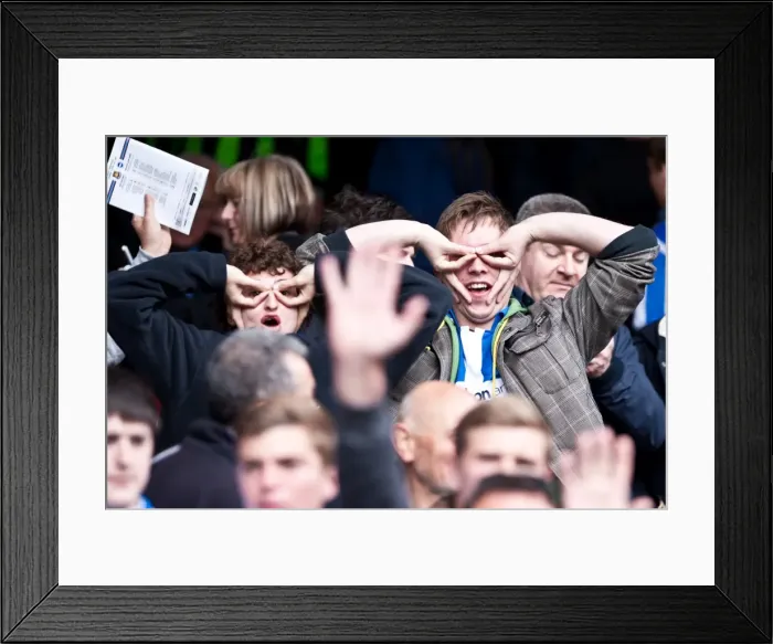 Framed Print : A Memorable Match: Brighton & Hove Albion vs. West Ham United (Away) - April 14, 2012 Framed Print : A Memorable Match: Brighton & Hove Albion vs. West Ham United (Away) - April 14, 2012