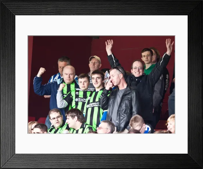 Framed Print : Brighton & Hove Albion vs. West Ham United: 2011-12 Season Away Game Highlights