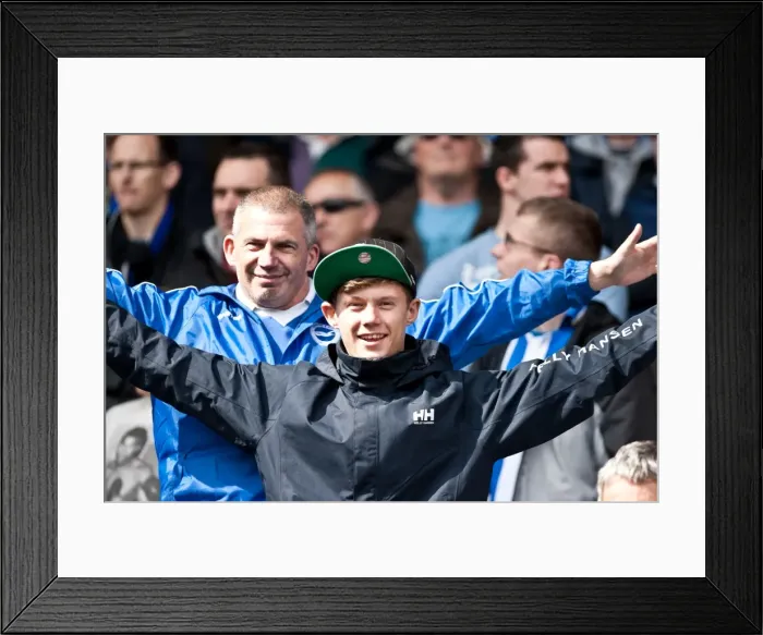 Framed Print : Brighton & Hove Albion vs. West Ham United: A 2011-12 Season Battle (April 14, 2012) - West Ham United Away Game