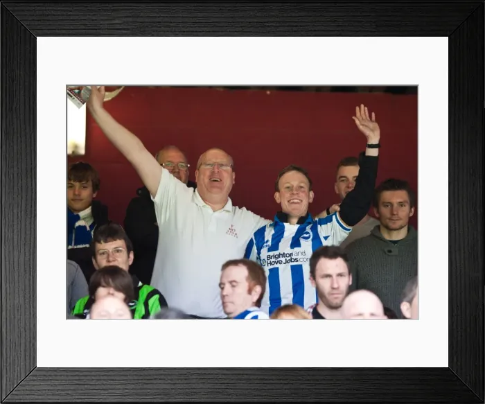Framed Print : Brighton & Hove Albion vs. West Ham United (Away): A Glance at the Exciting 2011-12 Season Match on April 14
