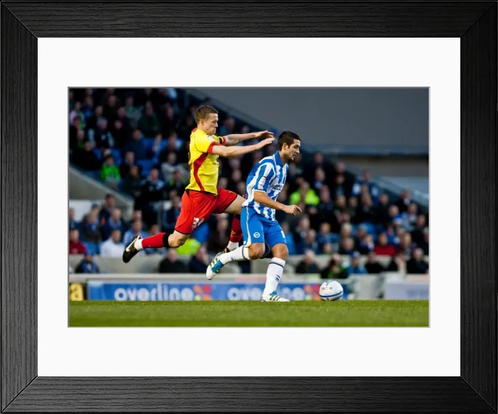 Framed Print : Brighton & Hove Albion vs. Watford: Gary Dicker in Action, April 17, 2012 (Npower Championship, Amex Stadium) Framed Print : Brighton & Hove Albion vs. Watford: Gary Dicker in Action, April 17, 2012 (Npower Championship, Amex Stadium)