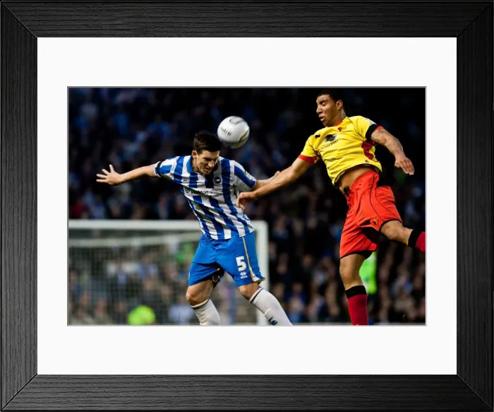 Framed Print : Lewis Dunk in Action: Brighton & Hove Albion vs. Watford, April 17, 2012 Framed Print : Lewis Dunk in Action: Brighton & Hove Albion vs. Watford, April 17, 2012