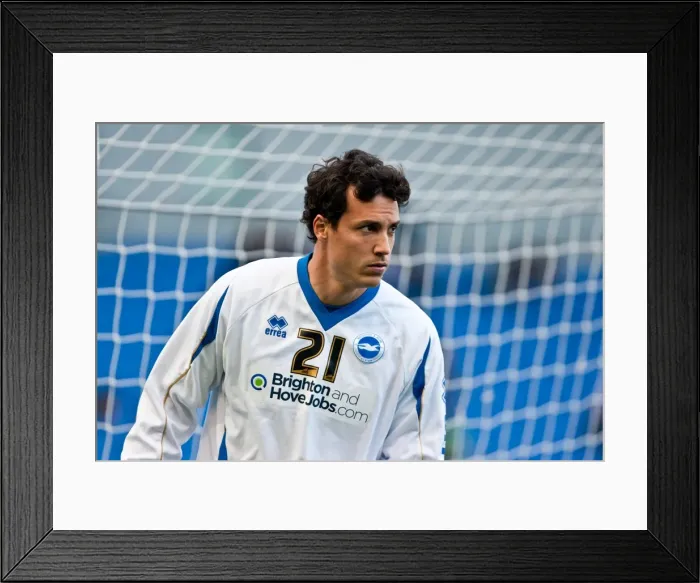 Framed Print : Brighton & Hove Albion: David Gonzalez Warming Up Ahead of Brighton v Watford, April 17, 2012 Framed Print : Brighton & Hove Albion: David Gonzalez Warming Up Ahead of Brighton v Watford, April 17, 2012