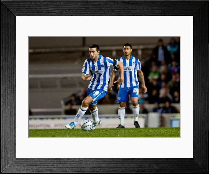 Framed Print : Gary Dicker in Action: Brighton & Hove Albion vs. Watford, April 17, 2012 Framed Print : Gary Dicker in Action: Brighton & Hove Albion vs. Watford, April 17, 2012