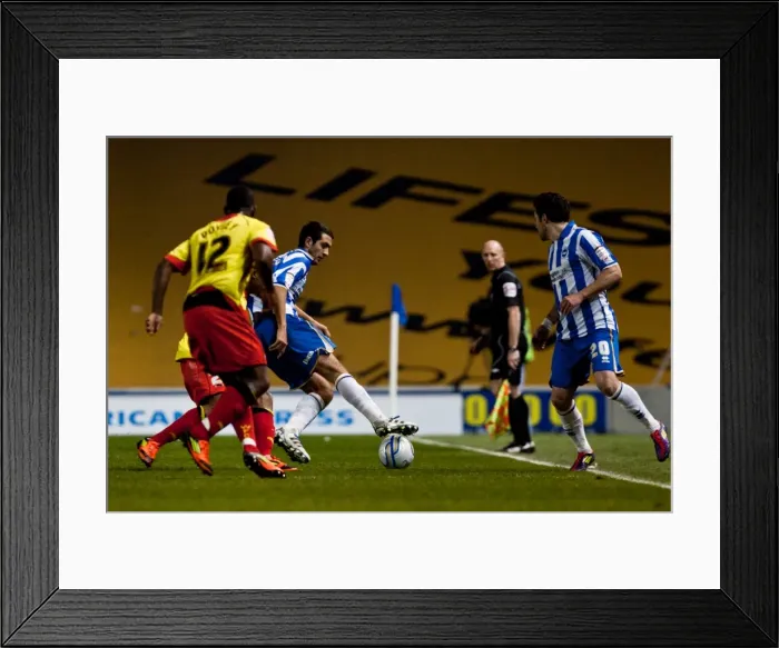 Framed Print : Gary Dicker: In Action Against Watford, April 17, 2012 Framed Print : Gary Dicker: In Action Against Watford, April 17, 2012