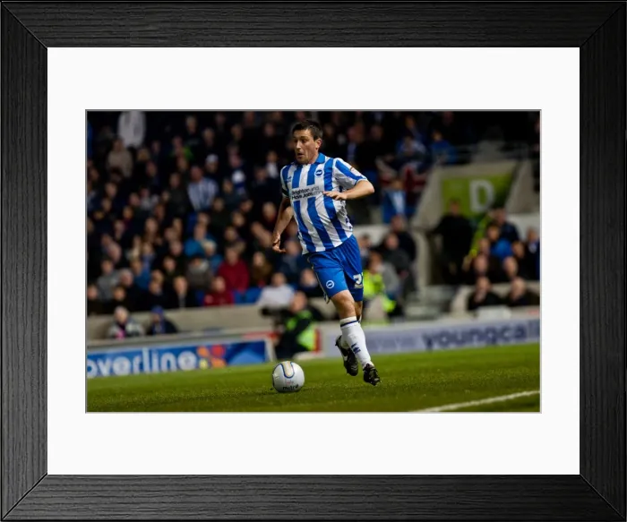 Framed Print : Marcos Painter in Action: Brighton & Hove Albion vs. Watford, April 17, 2012 Framed Print : Marcos Painter in Action: Brighton & Hove Albion vs. Watford, April 17, 2012
