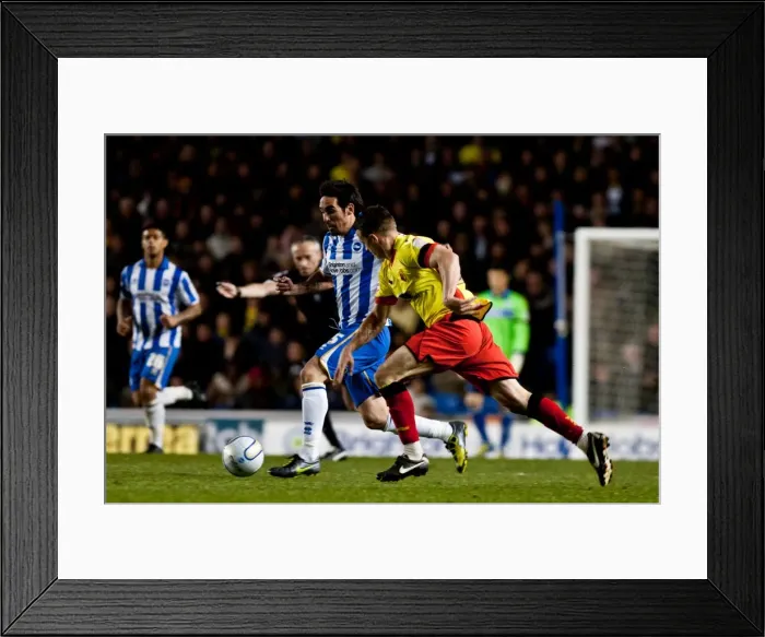 Framed Print : Vicente's Action-Packed Performance: Brighton & Hove Albion vs Watford, April 17, 2012 Framed Print : Vicente's Action-Packed Performance: Brighton & Hove Albion vs Watford, April 17, 2012