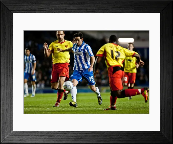 Framed Print : Brighton & Hove Albion vs. Watford: A 2011-12 Home Battle (17-04-2012) Framed Print : Brighton & Hove Albion vs. Watford: A 2011-12 Home Battle (17-04-2012)