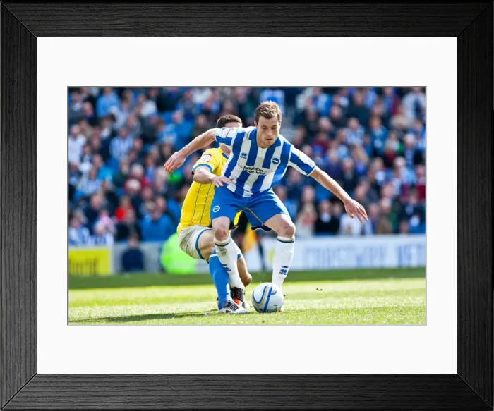 Framed Print : Ashley Barnes in Action for Brighton & Hove Albion vs Birmingham City, Npower Championship, April 21, 2012 Framed Print : Ashley Barnes in Action for Brighton & Hove Albion vs Birmingham City, Npower Championship, April 21, 2012