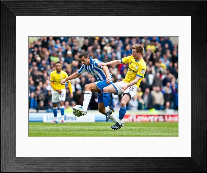 Framed Print : Gary Dicker: In Action for Brighton & Hove Albion Against Birmingham City, Npower Championship, April 21, 2012