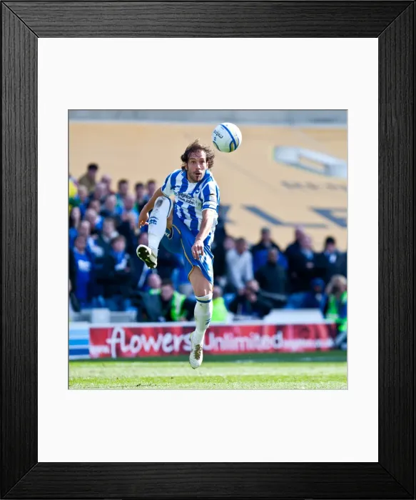 Framed Print : Inigo Calderon of Brighton & Hove Albion in Action Against Birmingham City - March 21, 2012 Framed Print : Inigo Calderon of Brighton & Hove Albion in Action Against Birmingham City - March 21, 2012
