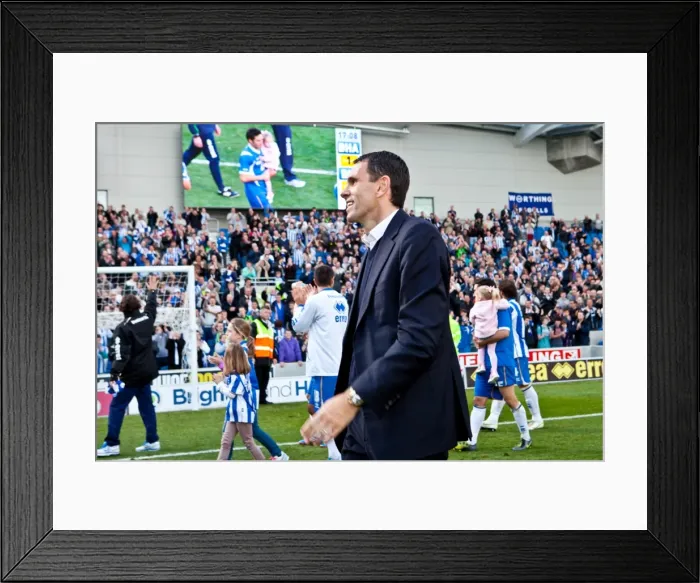Framed Print : Brighton & Hove Albion vs. Birmingham City: 2011-12 Home Game Framed Print : Brighton & Hove Albion vs. Birmingham City: 2011-12 Home Game