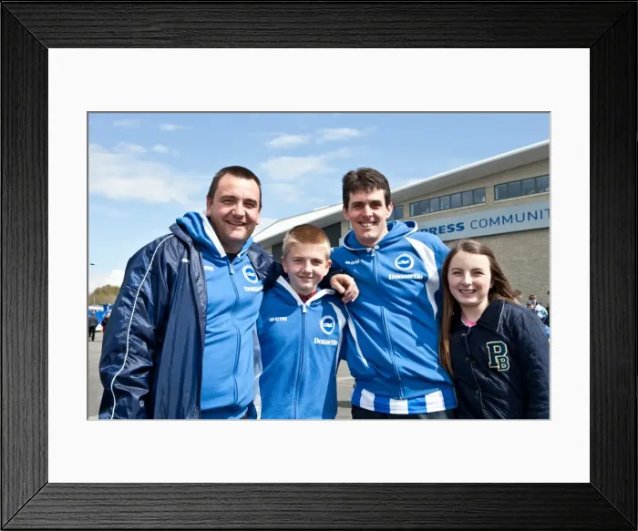 Framed Print : Brighton & Hove Albion: Nostalgic Home Game vs. Birmingham City (21-04-2012) - 2011-12 Season Framed Print : Brighton & Hove Albion: Nostalgic Home Game vs. Birmingham City (21-04-2012) - 2011-12 Season