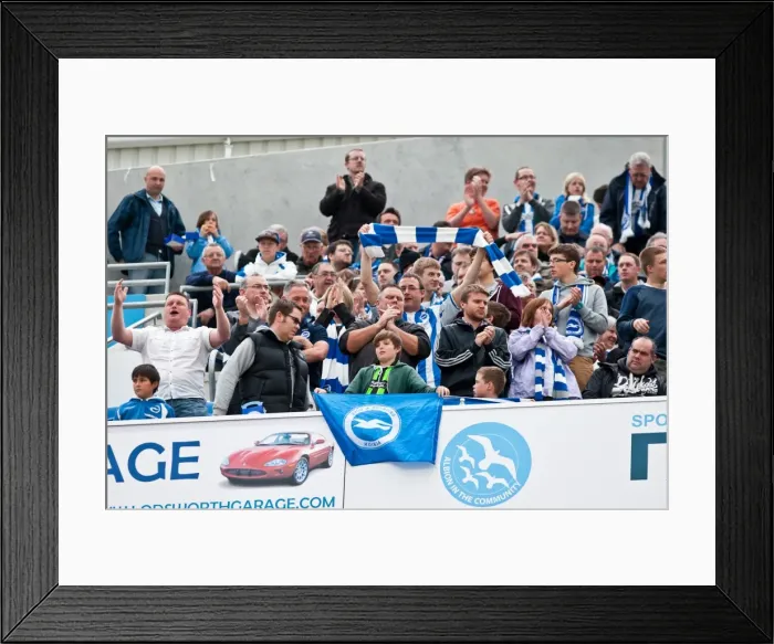 Framed Print : Brighton & Hove Albion FC: Passionate Fans During the Clash Against Birmingham City, Amex Stadium, March 21, 2012 Framed Print : Brighton & Hove Albion FC: Passionate Fans During the Clash Against Birmingham City, Amex Stadium, March 21, 2012