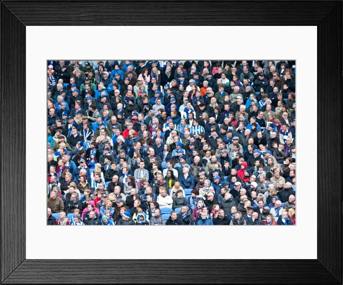 Framed Print : Brighton & Hove Albion FC: Unwavering Passion of Fans Amidst Championship Battle vs. Birmingham City (March 21, 2012) Framed Print : Brighton & Hove Albion FC: Unwavering Passion of Fans Amidst Championship Battle vs. Birmingham City (March 21, 2012)