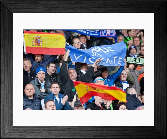 Framed Print : Brighton & Hove Albion Fans in Full Support at Barnsley's Oakwell Stadium, Npower Championship, 28th April 2012 Framed Print : Brighton & Hove Albion Fans in Full Support at Barnsley's Oakwell Stadium, Npower Championship, 28th April 2012