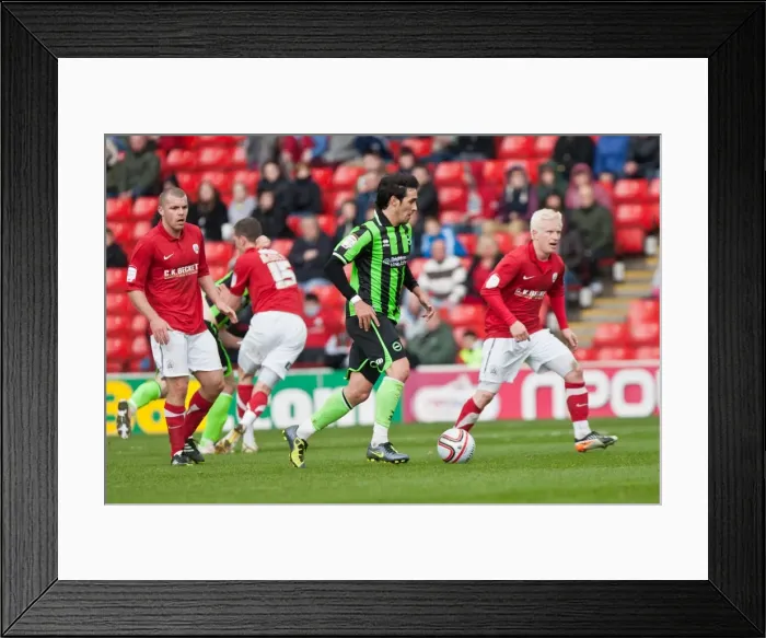 Framed Print : Vicente's Standout Performance: Barnsley vs. Brighton & Hove Albion, Npower Championship, April 28, 2012 (Oakwell Stadium) Framed Print : Vicente's Standout Performance: Barnsley vs. Brighton & Hove Albion, Npower Championship, April 28, 2012 (Oakwell Stadium)