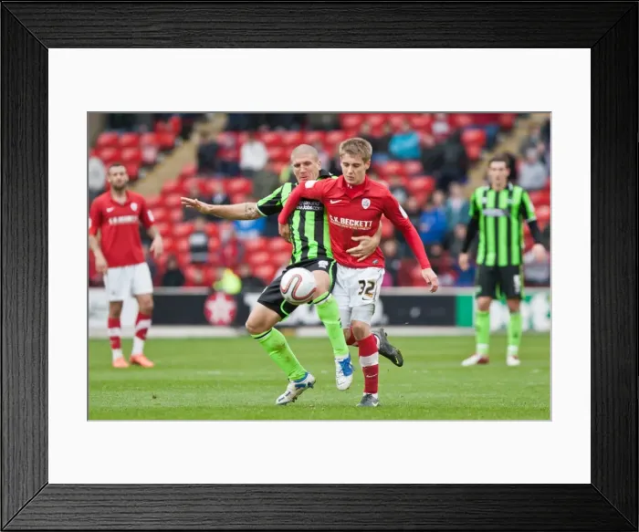 Framed Print : Intense Rivalry: El-Abd vs. Rose at Barnsley's Oakwell Stadium, Championship 2012 Framed Print : Intense Rivalry: El-Abd vs. Rose at Barnsley's Oakwell Stadium, Championship 2012