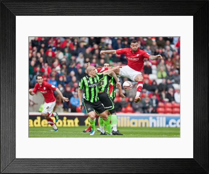 Framed Print : Craig Davies in Action: Barnsley vs. Brighton & Hove Albion, Npower Championship, 28th April 2012 Framed Print : Craig Davies in Action: Barnsley vs. Brighton & Hove Albion, Npower Championship, 28th April 2012