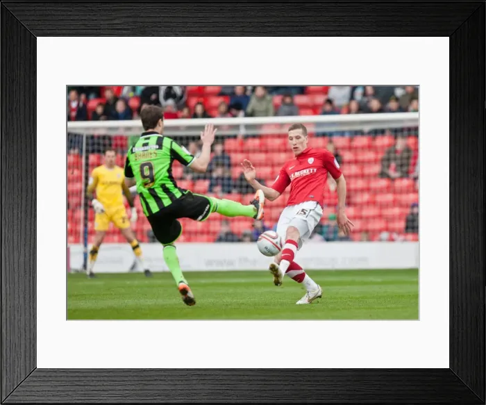 Framed Print : Brighton & Hove Albion's Jim McNulty Scores Past Barnsley's Ashley Barnes, Npower Championship 2012 Framed Print : Brighton & Hove Albion's Jim McNulty Scores Past Barnsley's Ashley Barnes, Npower Championship 2012