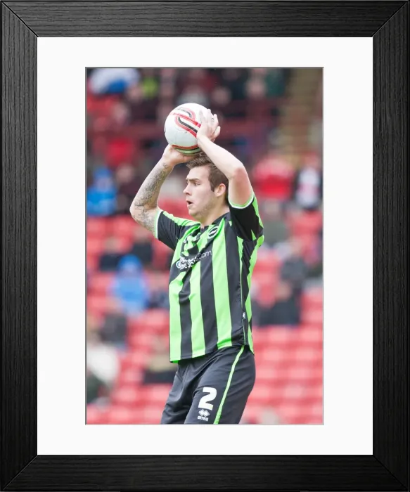 Framed Print : Joe Mattock: In Action at Barnsley vs. Brighton & Hove Albion (April 2012) Framed Print : Joe Mattock: In Action at Barnsley vs. Brighton & Hove Albion (April 2012)