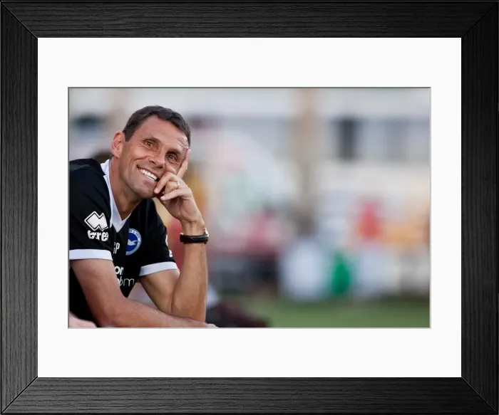 Framed Print : Gus Poyet: A Former Manager among Brighton & Hove Albion Legends Framed Print : Gus Poyet: A Former Manager among Brighton & Hove Albion Legends