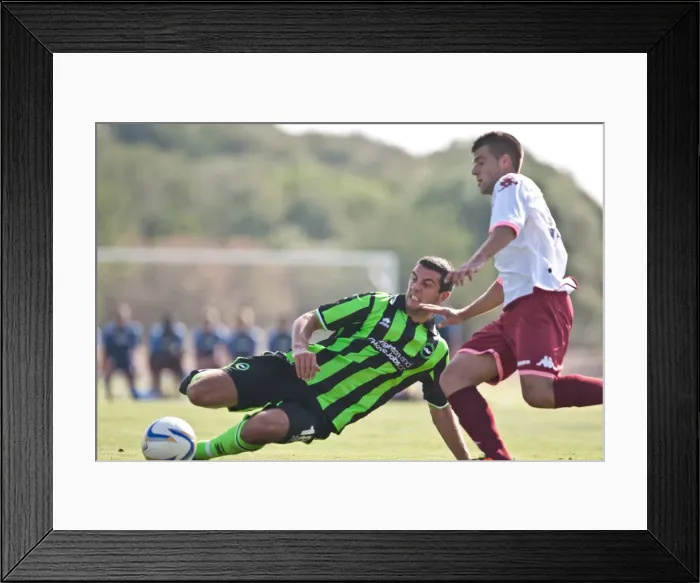 Framed Print : 2012-13 Brighton & Hove Albion Pre-Season: Clash with Portsmouth